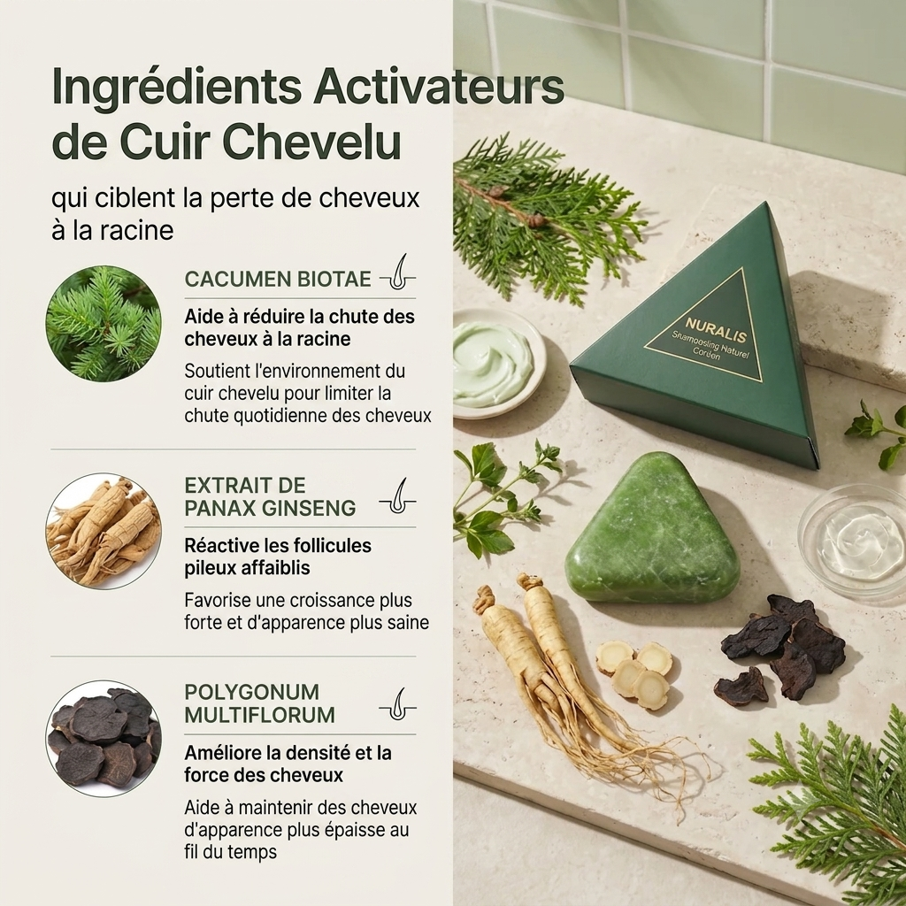 Somielle® Savon Anti-Chute | 12 Plantes Coréennes Naturelles