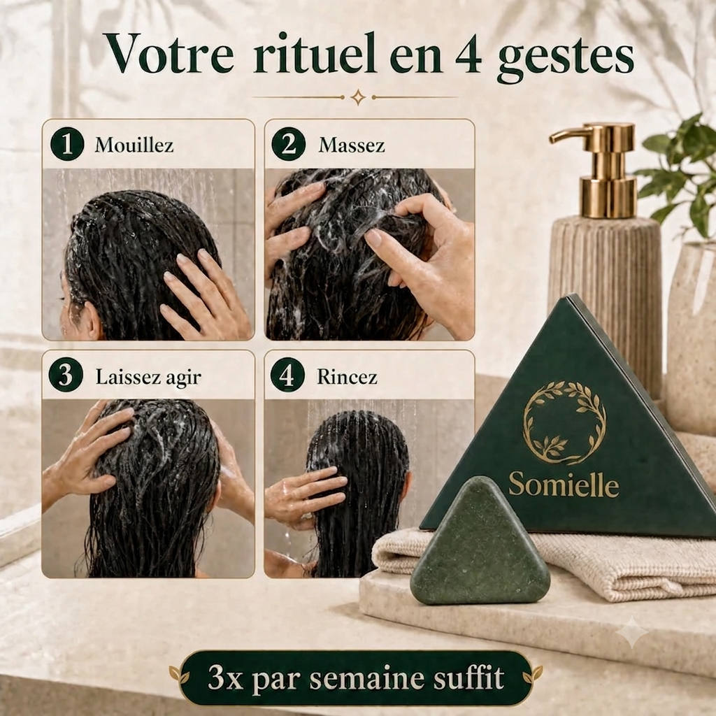 Somielle® Savon Anti-Chute | 12 Plantes Coréennes Naturelles